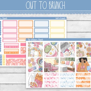 Printable Hobonichi COUSIN Weekly | Out To Brunch | Spring | Baby Shower | Bridal Brunch | Birthday | Hobonichi Cousin Printables | Weekly