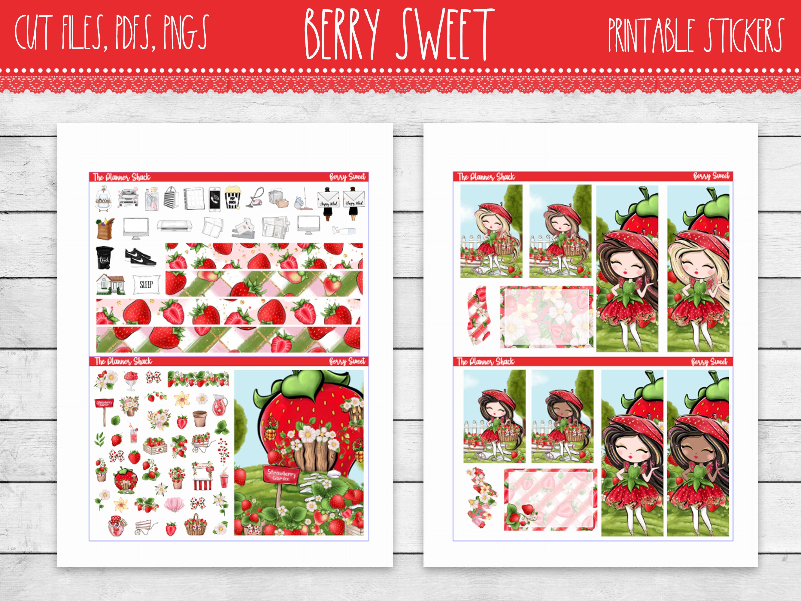 Printable Berry Sweet Weekly Happy Planner Berry Sweet - Etsy