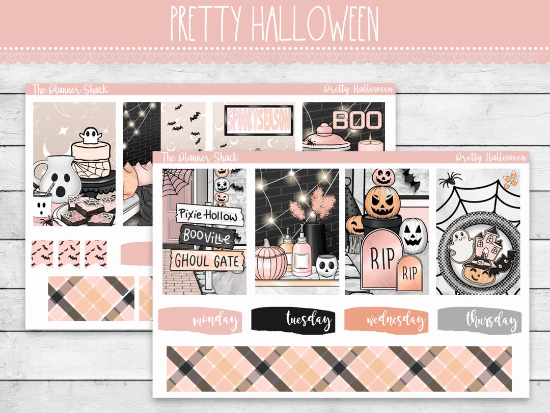 Printable Pretty Halloween Weekly | Happy Planner | Halloween Weekly ...