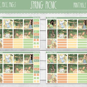 Printable Hobonichi COUSIN Weekly Spring Picnic Spring - Etsy