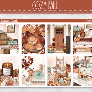 Hebdomadaire d'automne imprimable | Erin Condren | Hebdomadaire vertical | Hebdomadaire d'automne | Automne | Automne | Stickers agenda imprimables | Hebdomadaire imprimable