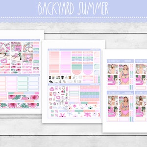 Printable Hobonichi COUSIN Weekly | Backyard Summer | Summer | Pool ...