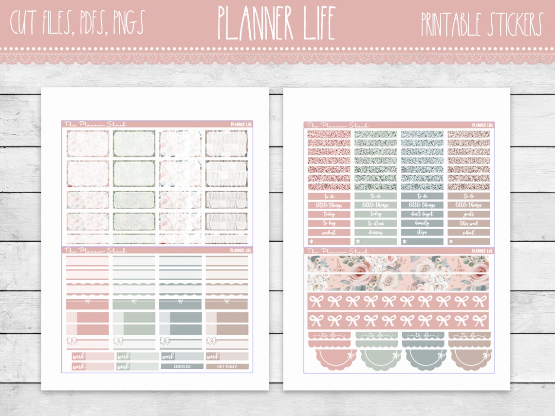 Printable Planner Life Vertical Weekly Erin Condren - Etsy