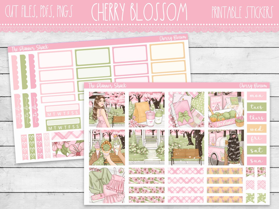 Printable Hobonichi COUSIN Weekly Cherry Blossoms Spring Weekly ...