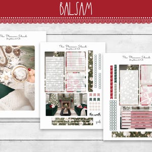 Pagine di note giornaliere A5 Duo / Dashboard / Balsam / Pagine di note di Natale / Adesivi per pianificatori stampabili / Pagine di note / Adesivi stampabili