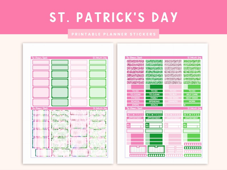 Printable St Patricks Day Weekly | Erin Condren | Vertical Weekly | St ...
