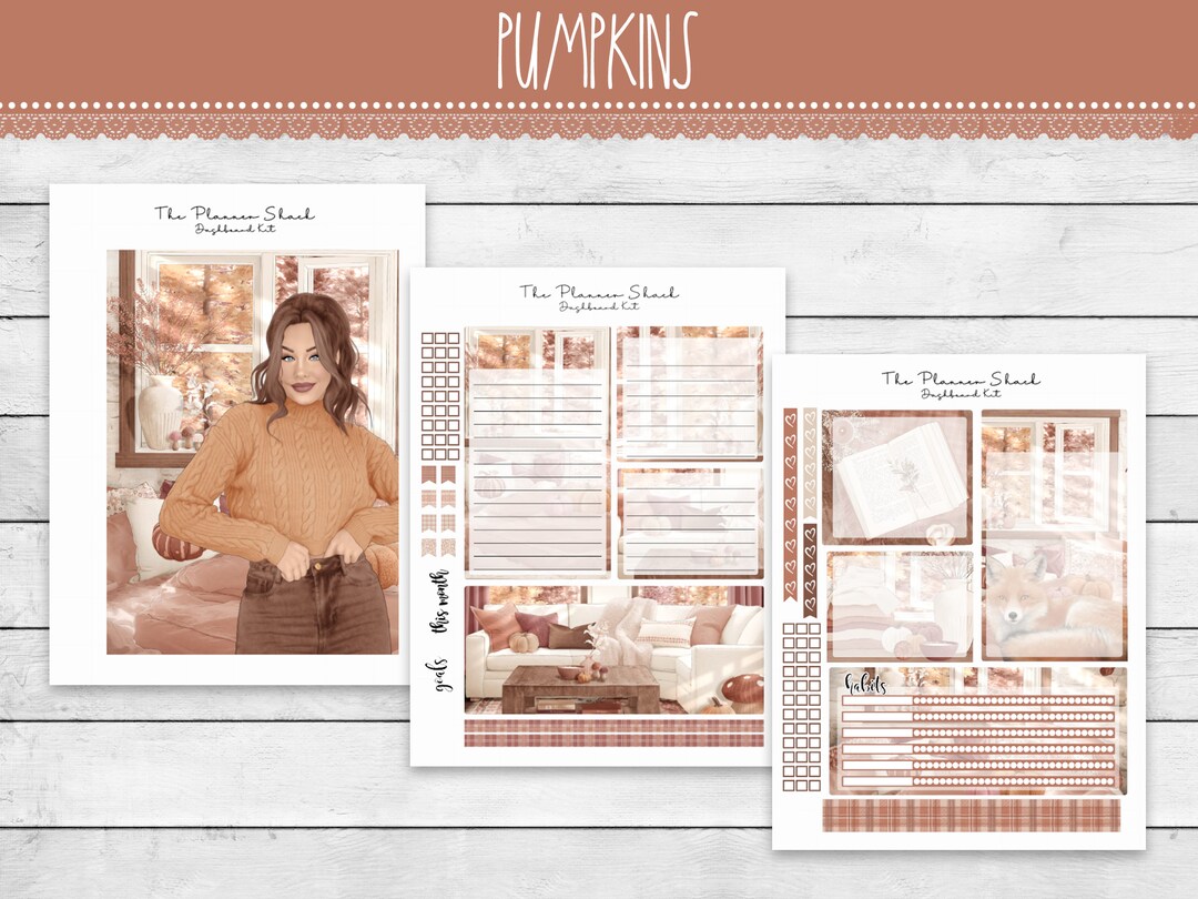 A5 Daily Duo Dashboards | Notes Pages | Pumpkins | Fall Notes Pages ...