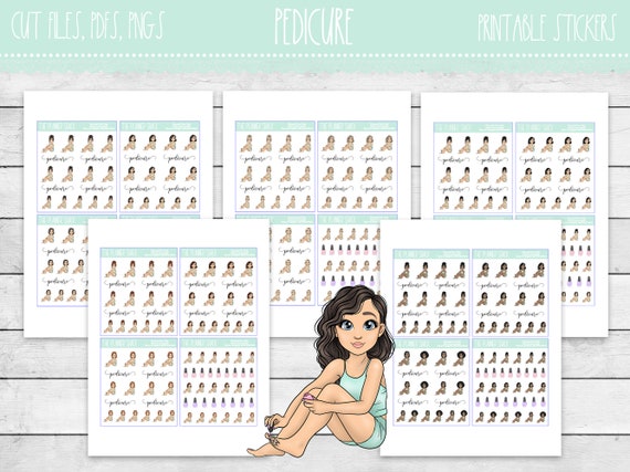 Printable Pedicure Planner Stickers | Pedicure | Pedicure Reminder | Functional Printables | Printable Planner Stickers | Printable Sticker