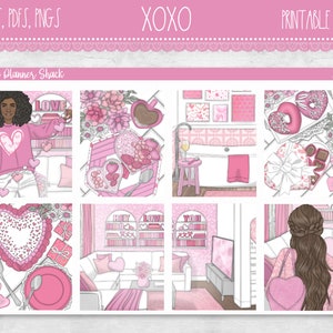 Printable XOXO Weekly Erin Condren Valentine's Day Valentines Weekly ...