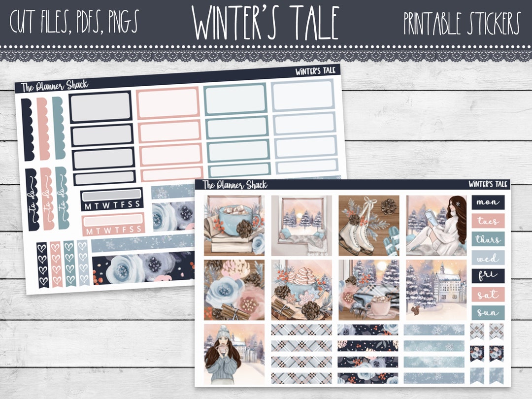 Printable Hobonichi COUSIN Weekly Winter's Tale Winter Weekly Printable ...