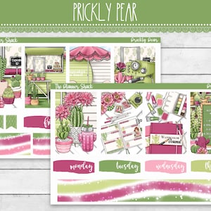 Fico d'india stampabile settimanale / Happy Planner / Cactus settimanale / Cactus / Adesivi pianificabili stampabili / Stampabile settimanale / Stampabile estivo