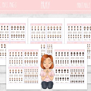 Afdrukbare bidplannerstickers | Geloof | Bid | Gebedsherinneringen | Afdrukbare plannerstickers | Afdrukbare stickers | Printables Faith