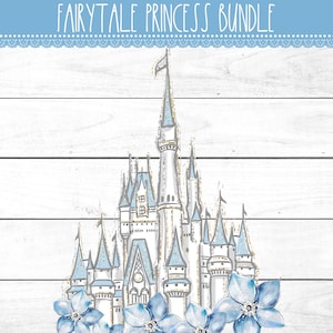 Fairytale Digital Bundle | Printable Planner Stickers | Planner Printables | Princesses | Digital | Princess Weekly | Monthly | Dashboards