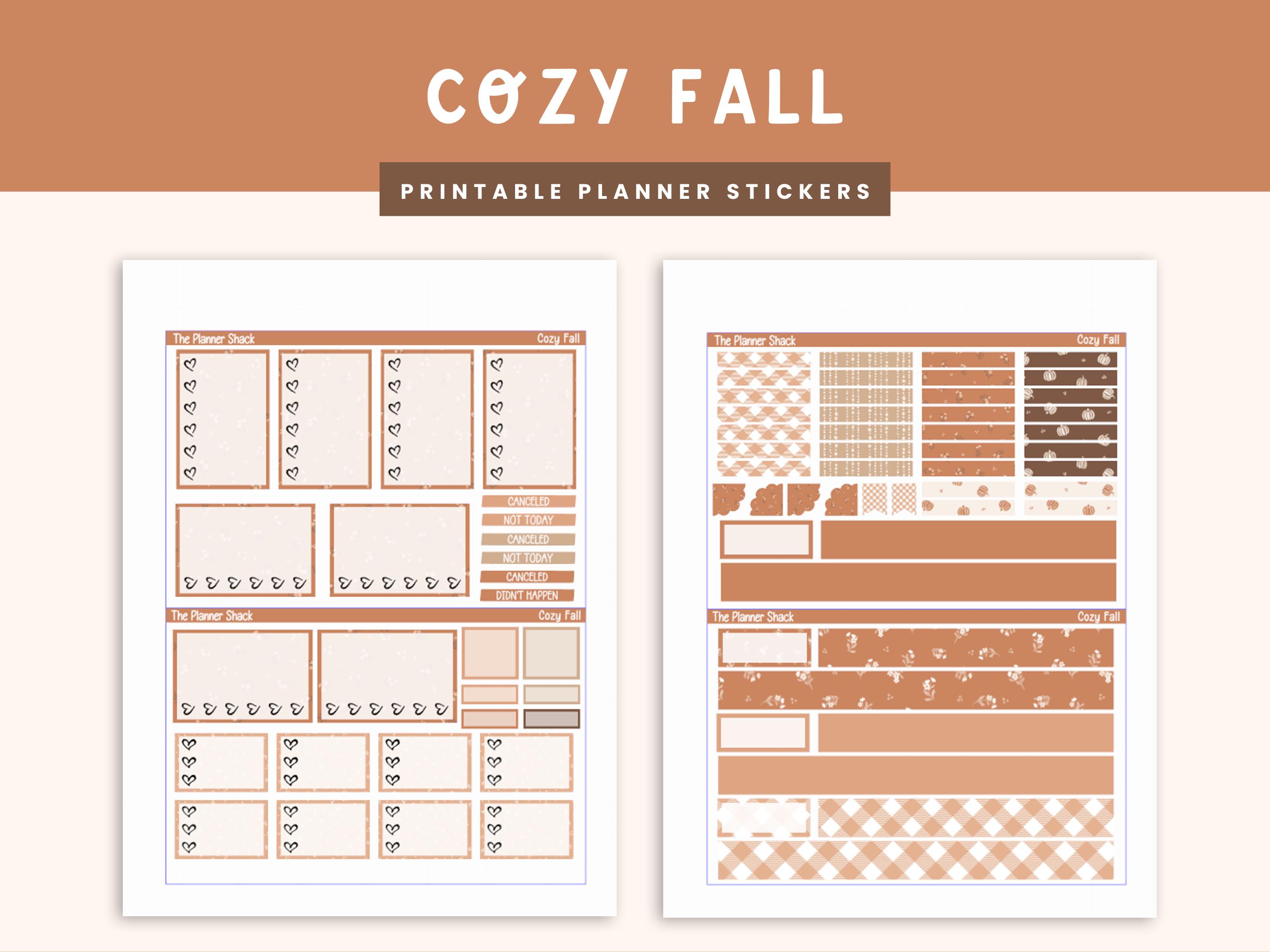 Printable Cozy Fall Weekly | Happy Planner | Fall Nights | Fall Weekly ...