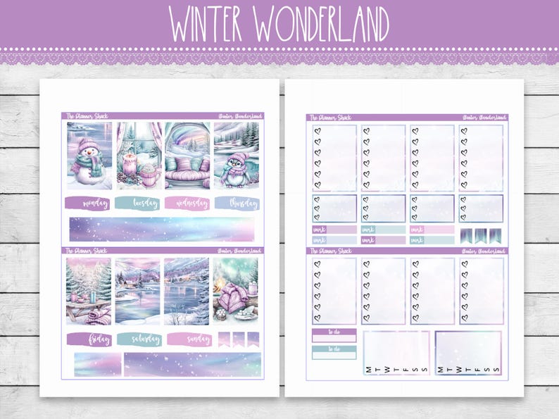 Printable Winter Wonderland Weekly | Happy Planner | Winter | Winter ...