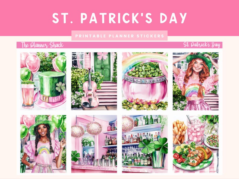 Printable St Patricks Day Weekly | Erin Condren | Vertical Weekly | St ...