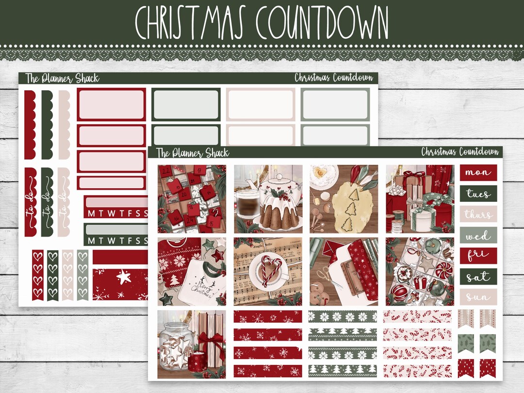 Printable Hobonichi COUSIN Weekly | Christmas Countdown | Christmas ...