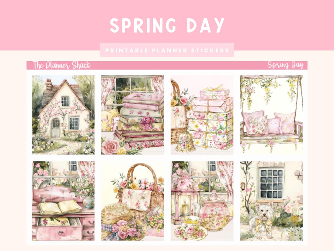 Printable Spring Day Weekly | Erin Condren | Vertical Weekly | Spring ...
