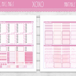 Printable XOXO Weekly Erin Condren Valentine's Day Valentines Weekly ...