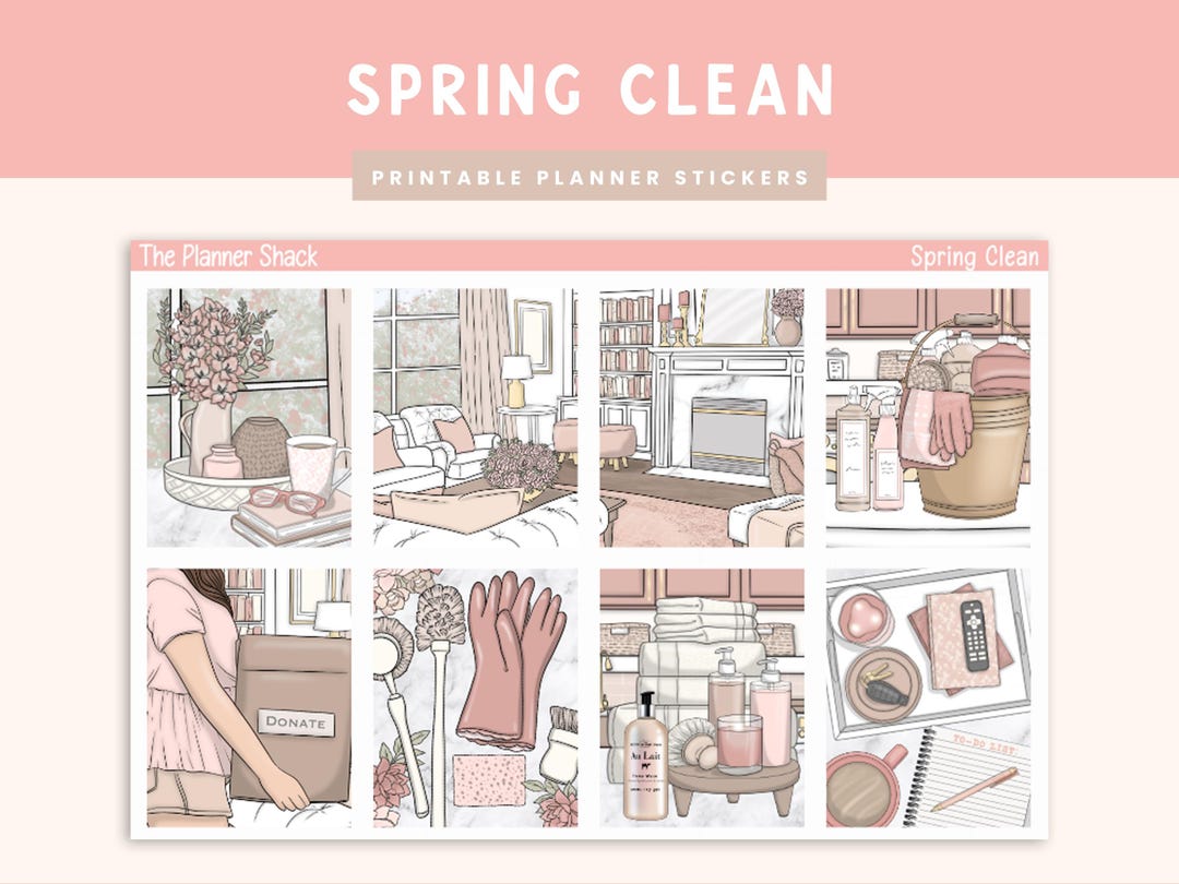 Printable Spring Clean Weekly | Erin Condren | Vertical Weekly | Spring ...