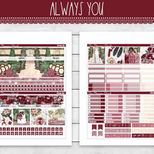 Always You Monthly | Happy Planner | Monthly | Wedding Monthly | Anniversary | Printable Planner Stickers | Monthly View | Monthly Layouts