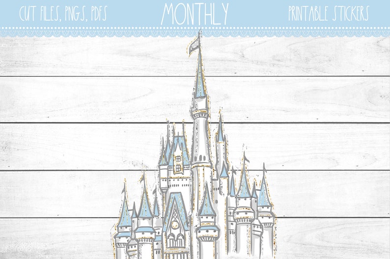 Travelers Notebook Rings B6 Travelers Notebook Fairytale Cut Files Princess Monthly B6 Fairytale Monthly Bundle Monthly Layout