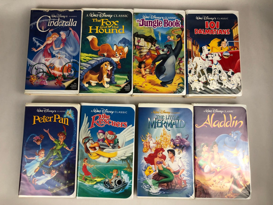 Vintage Disney VHS Case and Cassette Black Diamond Editions | Etsy