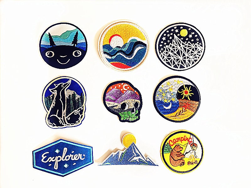 Travel Iron on Patch / Vintage Retro Patch / Sew on patch / Etsy