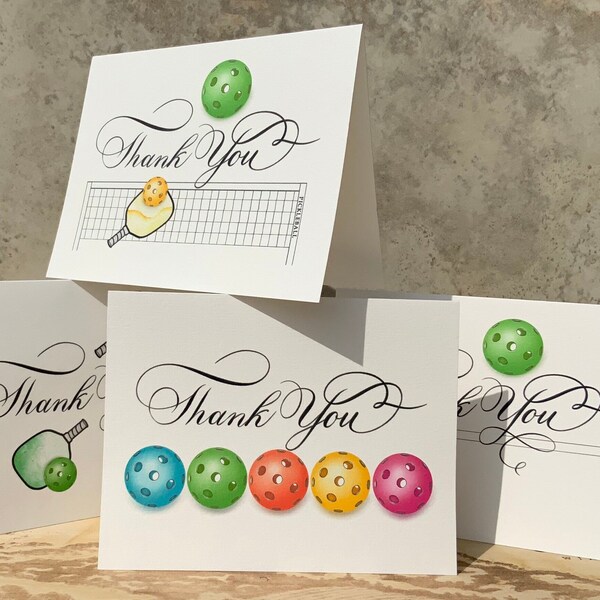 Pickleball Card Thank You Etsy