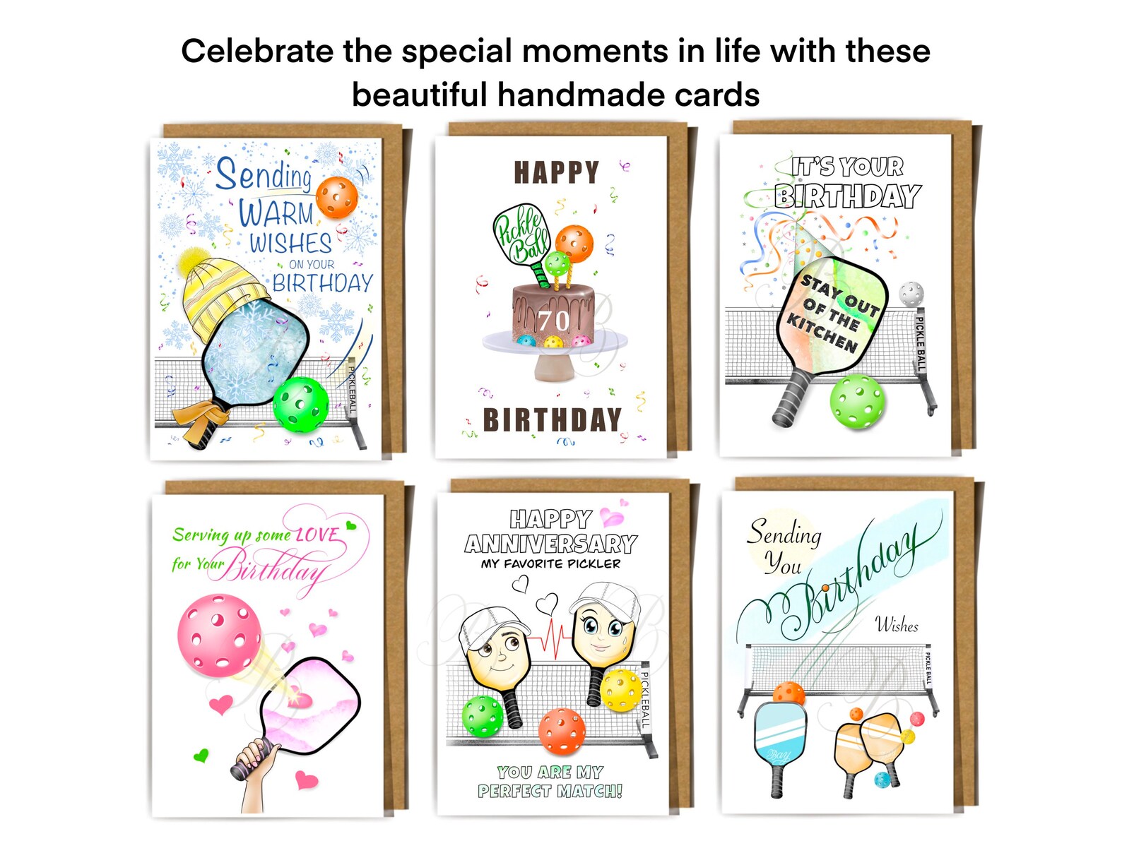 Pickleball Birthday Card Stay Out Of The Kitchen Personalize Etsy