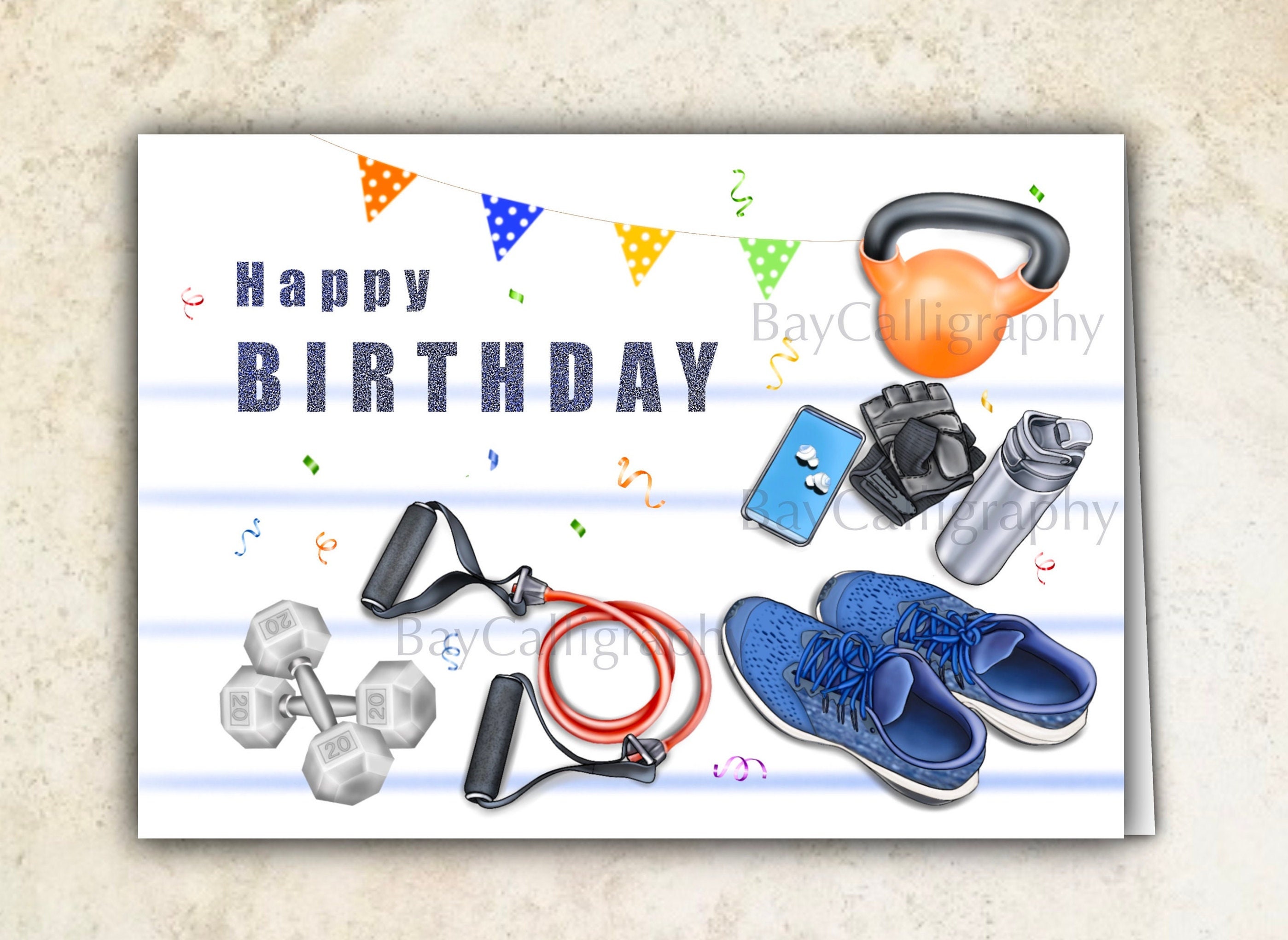 Birthday Card Weight Lifting Gym Rat Crossfit Fitness and -  Portugal