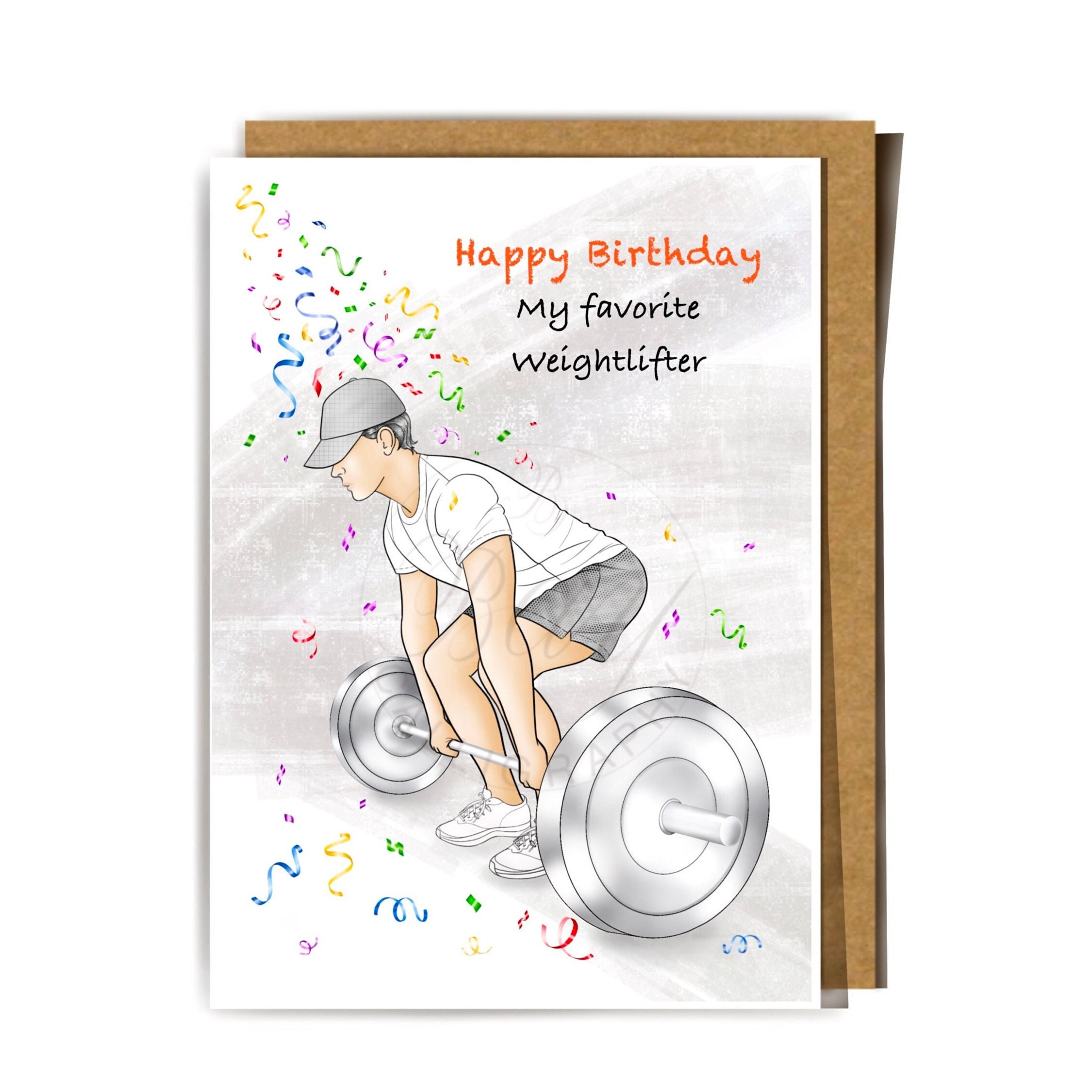 Birthday Card Weight Lifting Gym Rat Crossfit Fitness and -  Portugal