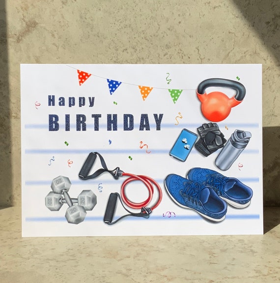 Gym Lovers Birthday Card Crossfit Birthday Card -  Portugal