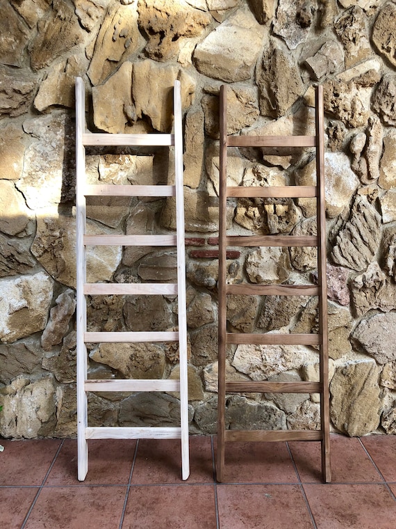 Wonderbaarlijk Ladder handdoek ladder hout in kastanje | Etsy QA-85