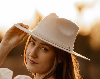 Wide Brim Fedora | Wide Brim Hat Women Men | Hat For Women Men | Fedora Hat | Suede Hat | VIOLA