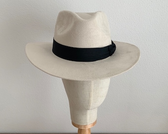 Fedora Panama Hat | Hat Women Men | Hat for Men Women | Short Brim Hat | Travel Hat | GERMINI (Size M)