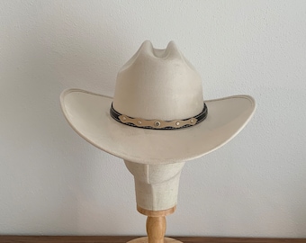 Cowboy Hat | Hat For Women Men | Fedora Western Hat | Cattleman hat | Vegan Suede Hat | SANTINI3