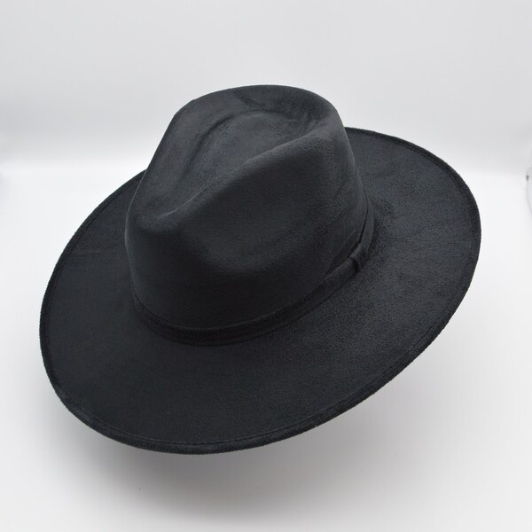 Wide Brim Fedora | Wide Brim Hat Women Men | Hat For Women Men | Fedora Hat | Suede Hat | INCANA