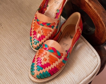 Sandali Huarache in pelle fatti a mano / Scarpe estive intrecciate - LITSCHI