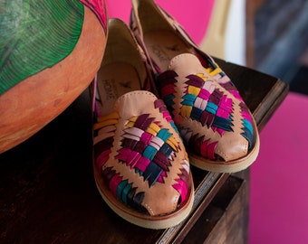 Handmade Leather Huarache Sandals | Mexican Woven Shoes - GRANATAPFEL