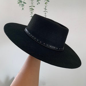 Fur Felt Fedora | Wide Brim Fedora | Wide Brim Hat Women Men | Hat For Women Men | Fedora Hat | Fur Felt Hat | CLAVEL