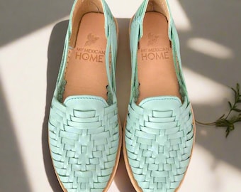Sandali Huarache in pelle fatti a mano da donna / Sandali estivi intrecciati - KARAMBOLE