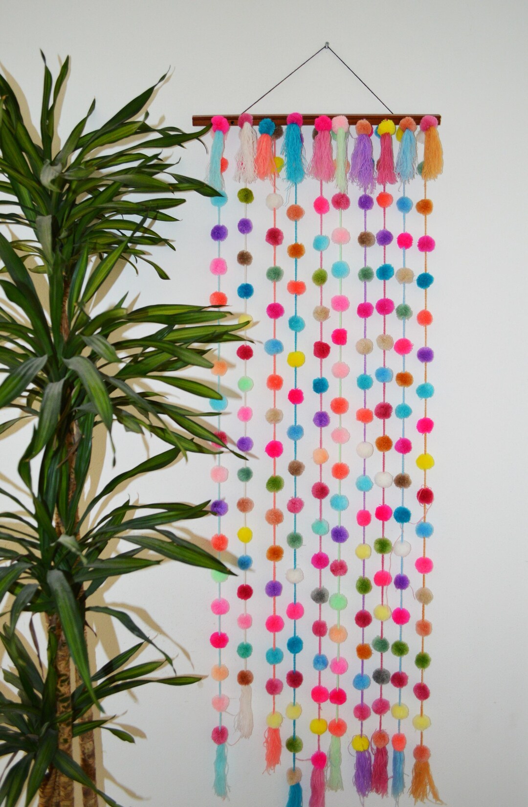 Pom Pom Garland Mexican, Pom Pom Garland, Pom Pom Garland Boho, Pastel