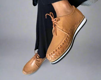 Handgjorda Derbyskor i Läder | WALNUSS Damsneakers - WALNUSS