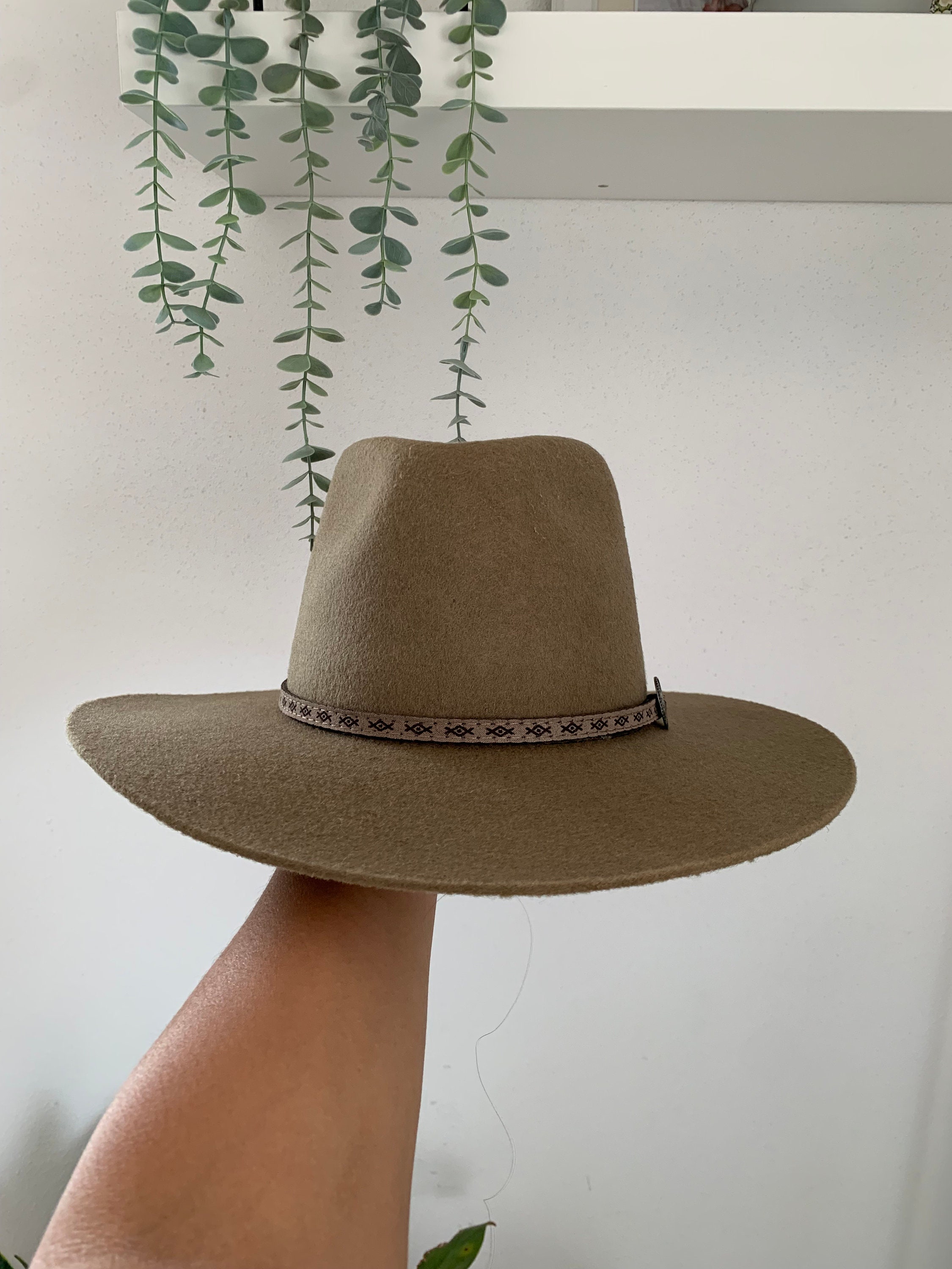 Wide Brim Fur Felt Fedora | Handmade Western Boho Hat 