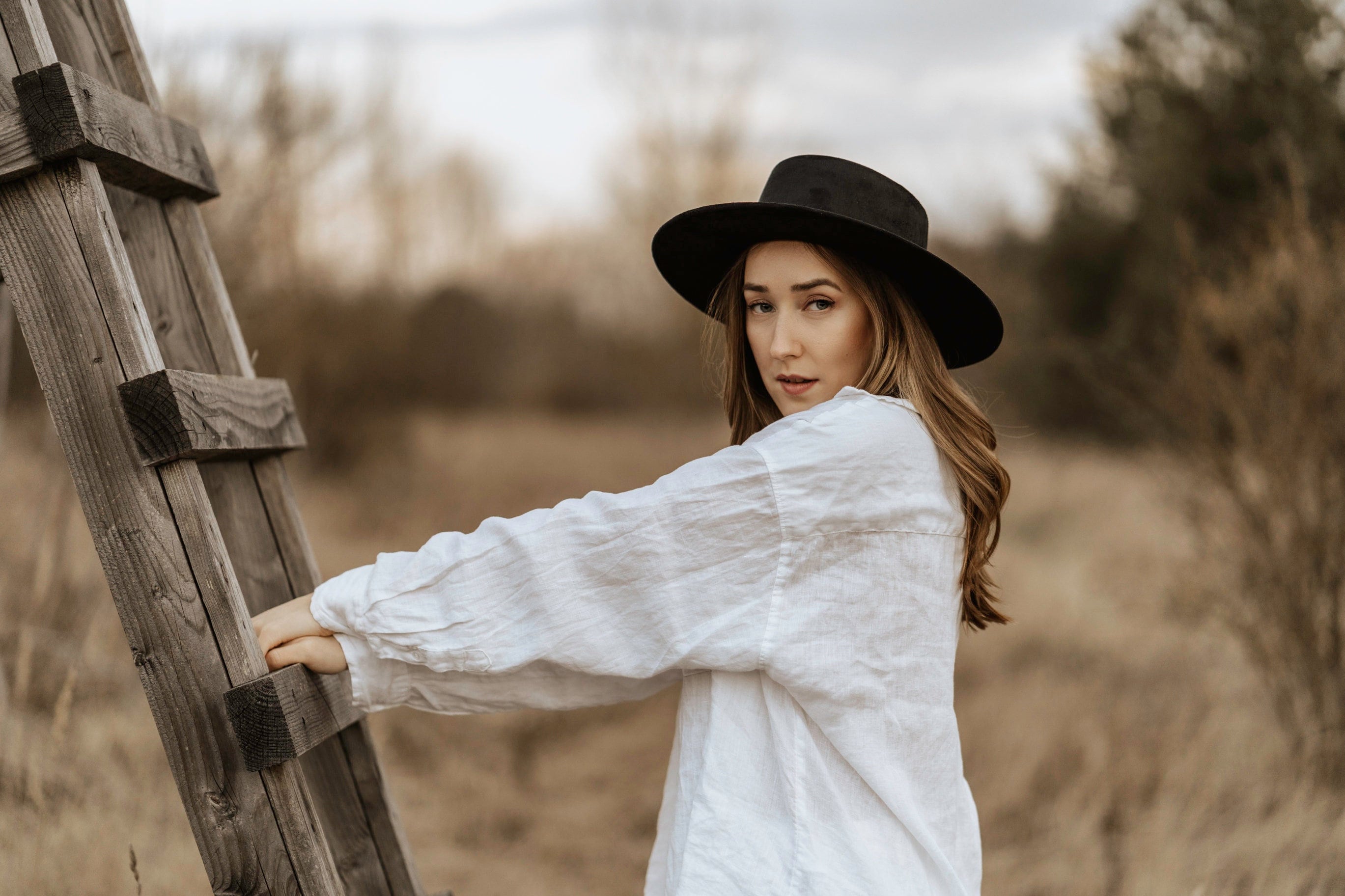 Wide Brim Vegan Suede Boater Hat | Boho Fedora - GAURA - Etsy display picture 1