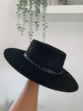 Fur Felt Fedora | Wide Brim Fedora | Wide Brim Hat Women Men | Hat For Women Men | Fedora Hat | Fur Felt Hat | CLAVEL