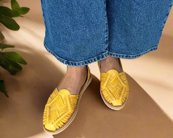 Sandali Huarache in pelle fatti a mano / Scarpe estive boho - BANANE