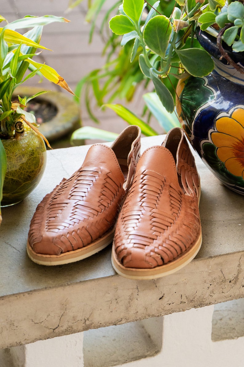 Huarache Sandals Men, Handmade Leather Men's Sandals, Leather Flip-Flops, Summer Shoes, Leather Flat Shoes RAMBUTAN image 6
