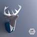 Papercraft Deer Head, Make Your Own Trophy, Paper Trophy, Pdf Papercraft, Stag Head, Deer Head Wall Mount, Paper Animal Head, Deer In Suit 